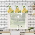 thumbnail image 4 of Lemon Kitchen Valances for Windows 60x18 Inch Kitchen Curtains Valances Rod Pocket Summer Fruit Watercolor Yellow Country Bathroom Window Valances for Window Treatment Decor, 4 of 6