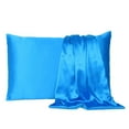 thumbnail image 6 of Blue Dreamy Set of 2 Silky Satin Queen Pillowcases, 6 of 6