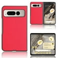 thumbnail image 1 of Leather Case for Google Pixel Fold, PU Leather Back Cover Slim Lightweight Shockproof Phone Case for Google Pixel Fold 2023,Orange, 1 of 5