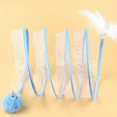 thumbnail image 4 of Maytalsory Foldable Indoor Cat Tunnel S Type Playing Tent Durable Spring Portable Toy Yellow L Mouse 1Set, 4 of 6