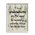 thumbnail image 5 of Stupell Industries Humorous Plantaholic Gardening Phrase Fern Plant Pattern Graphic Art White Framed Art Print Wall Art, Design by Daphne Polselli, 5 of 5
