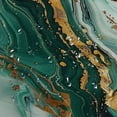 thumbnail image 5 of Shiartex Teal Turquoise Emerald Green Marble Shower Curtain for Bathroom Modern Abstract Texture Bathtub Decor Luxury Aesthetic Waterproof Polyester Fabric Set with White, 5 of 7