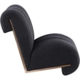 thumbnail image 2 of Meridian Furniture Swoon Black Faux Sheepskin Accent Chair, 2 of 7