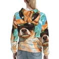 thumbnail image 7 of Kdxio Funny Swimming Chihuahua Print Womens Oversized Hoodies Sweatshirts Hooded Pullover Tops Sweaters Casual-Small, 7 of 7