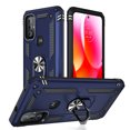 thumbnail image 1 of Aggxpf Compatible with Motorola Moto G Play 2023/Moto G Pure/Moto G Power 2022, Dropproof Phone Case with Ring Car Mount Kickstand (Blue), 1 of 5