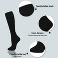 thumbnail image 3 of Fgnfyis Compression Socks 7 Pairs for Women Men Circulation Knee High Stockings Support for Athletic Running Cycling Black, 3 of 5