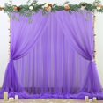 thumbnail image 2 of Wehilion Backdrop Curtain for Parties Sheer Tulle Backdrop Drapes for Wedding Ceremony Birthday Baby Shower Photo Backdrop Curtain Decorations, 2 of 7