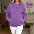 thumbnail image 5 of AKOEE Maternity Clothes Women Sweatshirts Loose Soft Zip-Breastfeeding Nursing Pullover Sweater Hoodie (XL, Purple), 5 of 8