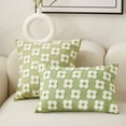 thumbnail image 5 of YWIYIUD 1PCS Spring Summer Pillow Cover 18x18/19.6x13.7Inch Cute Flower Jacquard Pillowcase Soft Comfortable Pillowcase Cushion Case for Couch Sofa Bed Living Room Bedroom Home Decor, 5 of 8
