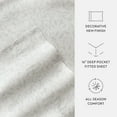 thumbnail image 6 of Noble Linens 4 Piece 300TC Cotton Printed Sheets, Romantic Vines Eucalyptus, King, 6 of 10