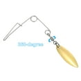 thumbnail image 3 of Unique Bargains 20Pcs Fishing Spinnerbait Wire with Blade, Medium-sized Willow Leaf, 3 of 5
