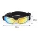 thumbnail image 4 of Gafas de sol para perros pequeños, medianos o gatos, impermeables, ligeras, protección UV, color negro JM, 4 of 5