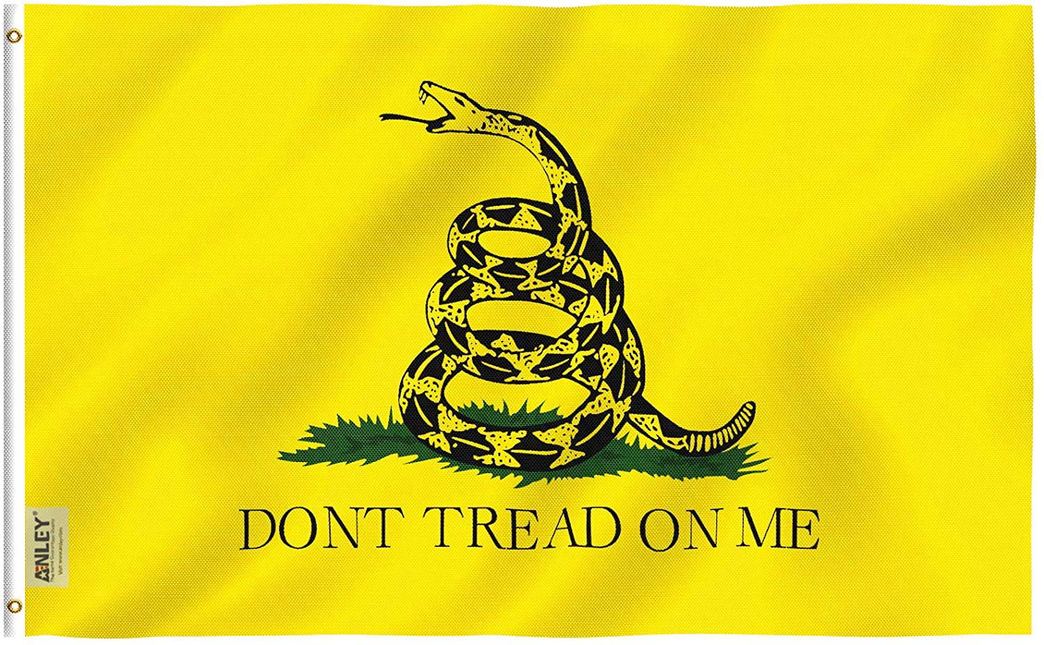 Anley EverStrong Series 3x5 Feet Embroidery Don't Tread On Me Flag Embroidered 