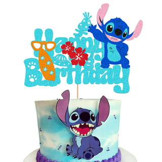Disney Lilo & Stitch Glitter Cake Cupcake Toppers Cake Decor Baby Shower  Wedding Anniversary Birthday Party