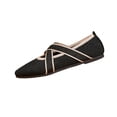 thumbnail image 2 of Willtoo Women's Flats Shoes Mary Jane Ballet Flats Round Toe Knit Comfortable Casual Ballerina Dressy Office Walking Shoes with Cross Straps, 2 of 7
