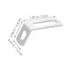 thumbnail image 2 of unbranded 10Ud Fijación L Para Muebles Y Estantes Con Soporte De Metal Plata Para Uso Doméstico, 2 of 8
