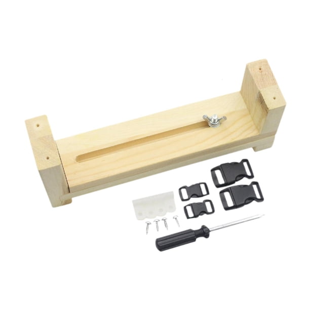 Kit de plantilla para hacer pulseras de paracord de madera, kit para tejer pulseras, fabricación de joyas con Creador de shorts sin alfileres
