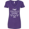 thumbnail image 3 of Inktastic Pismo Beach California Trip Surfing Women's V-Neck T-Shirt, 3 of 5