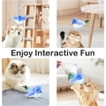 thumbnail image 3 of Oiseau Battant Réaliste Bécasseau Chantant Jouet Interactif pour Chat de Toutes Races Jouet à l'Herbe à Chat Rechargeable, 3 of 8