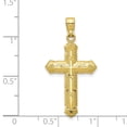 thumbnail image 3 of 10k Yellow Gold Passion Cross Pendant Charm, 3 of 3