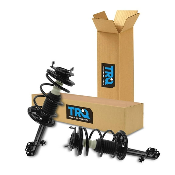 TRQ Front Strut & Coil Spring Assembly Set Driver & Passenger Sides Fits Select 01-05 Toyota RAV4