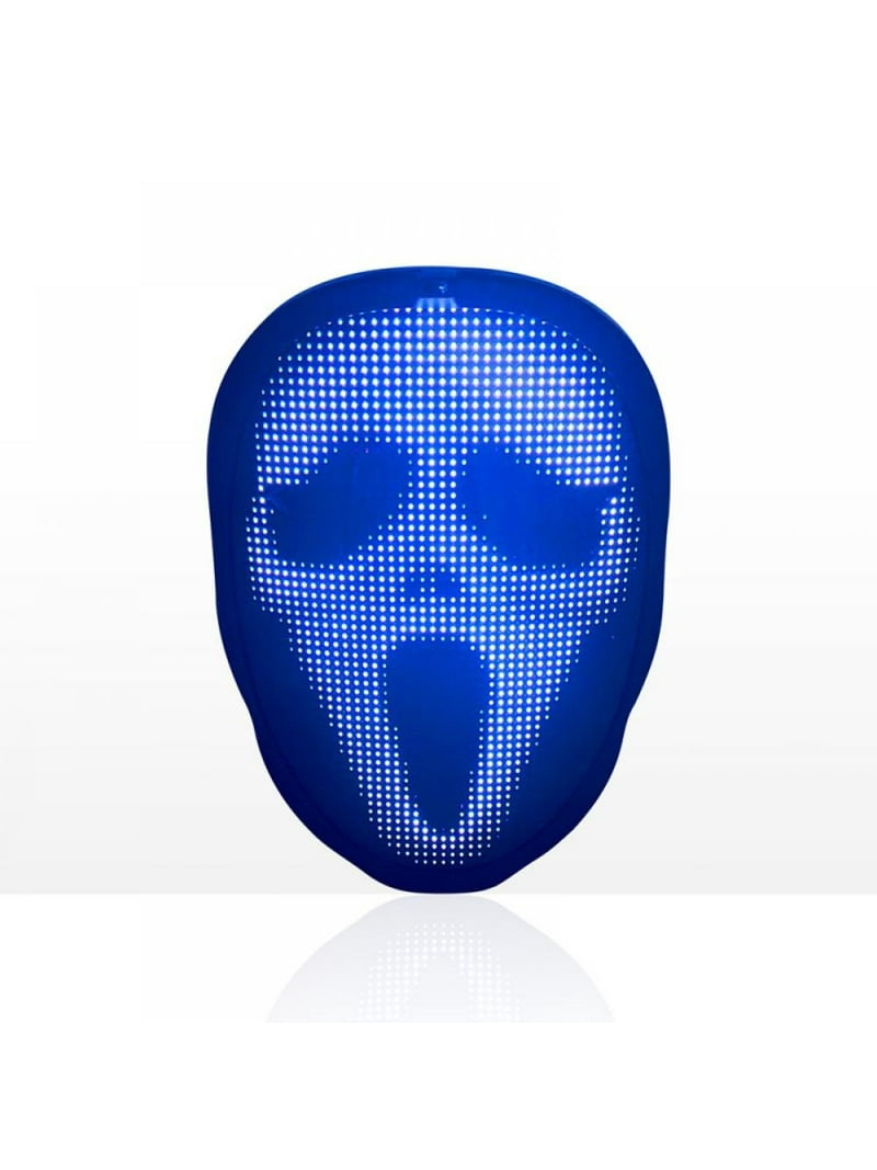 LED Face Mask, Smartphone App, Face LED Mask, Shining Facial Cosplay Light Up, Digital Face Transforming, Electronic Rechargeable, For Adults, Halloween, Parties, Birthdays and Christmas - Walmart.com