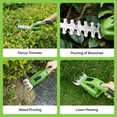 thumbnail image 6 of GASKY 7.2V Cordless Grass Shear,2 in 1 Lightweight Electric Mini Hedge Trimmer for Garden/Hedge Pruning,Green, 6 of 11