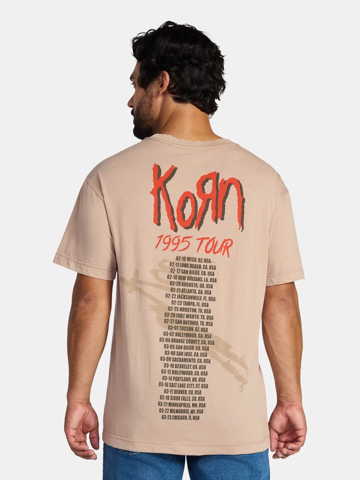 KoRn Men's and Big Men's Boxy Fit Graphic Tee, Sizes XS-5XL