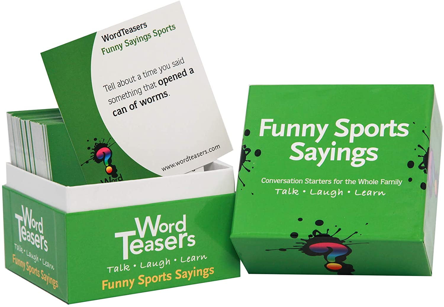 Couples Kids Parties & Travel Funny Sayings Edition Flashcards for Ages 8 + ? WORD TEASERS Funny Sayings Conversation Starters Fun Card Game for Families 150 Questions 