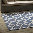 thumbnail image 5 of Modway Cerelia Treillis Marocain Tapis Intérieur Extérieur 8 x 10 Pieds, Bleu/beige, 5 of 5