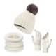 thumbnail image 1 of Conjunto de gorro Bufanda y Guantes de invierno jinwen para esquí y patinaje, 1 of 8