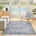 thumbnail image 4 of Nourison Home Machine Washable Series 1 Persian Navy Ivory 5'3" x 7'3" Area Rug (5x7), 4 of 10