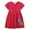 Red, variant on GYRATEDREAM Girls Summer Dress Floral Short Sleeve A Line Casual Elegant Dresses Sundress Princess Cake Dress for 4T