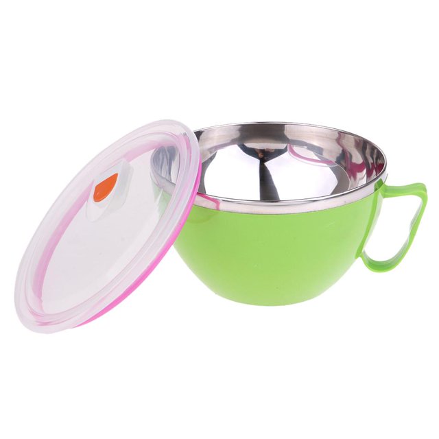 Fiambrera con aislamiento térmico de 900 ml, recipiente para alimentos con aislamiento térmico, barbacoa para acampar Verde kusrkot Envase de comida con aislamiento
