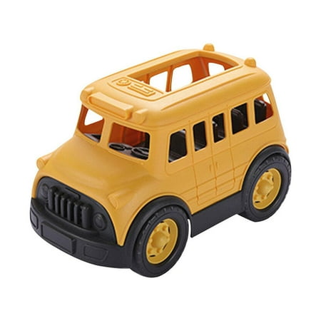 

NUOLUX Creative School Bus Model Funny Car Plaything Children Enlightenment Toy
