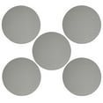 thumbnail image 1 of Furnish My Place Abstract Contemporary Geometrical View Square Pattern Modern Plush Two Tone High Low Pattern Rug, Home Decor Mat, Made in USA - Framed Grey, 18" Round - Set of 5, 1 of 5