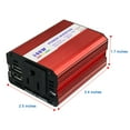 thumbnail image 4 of 150W Car Power Portable Inverter DC to AC 3.1A Dual USB Output Car Type Plug, 4 of 7