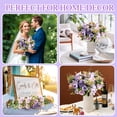 thumbnail image 3 of 4Pcs Peonies Artificial Flowers,Small Silk Flowers Fake Peonies Bouquet Rose Flower Arrangement Table Centerpiece for Wedding Party Home Decoration (Purple), 3 of 7