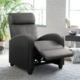 thumbnail image 2 of Vineego Home Theater Recliner with Massage Backrest,Faux Leather,Black, 2 of 10
