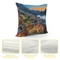 thumbnail image 4 of ONETECH  Throw Pillow Pillowcase Keelung Top View Jiufen Old Town Taiwan Street in Taipei Landmarks Vintage Asia Tea People Village Throw Pillow Cover Square Cushion for Couch Chair Bedding, 4 of 5