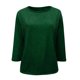 thumbnail image 5 of Ounisa Womens Slim Fit Velvet Burnout Top Cowl Neck Long Sleeve See Through Shirt Blouses Tops, 5 of 7