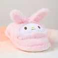 thumbnail image 3 of Miniso Sanrio Personajes Kuromi Kuluomi Pantuflas de felpa, Kawaii Punta cerrada Zapatillas cálidas y novedosas, Zapatillas de casa para mujer, 3 of 4