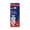thumbnail image 1 of AC Quiet Switch Leviton, 20 A, 3 vías, luz alterna, color almendra, paquete de 1, 1 of 1