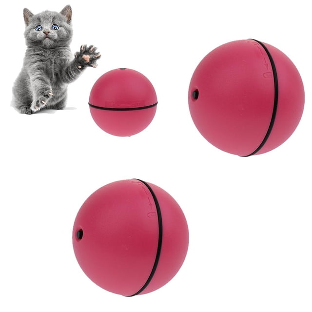 2pcs seguridad 8cm / 3 pulgadas de diámetro perro gato juguete interactiva s rodantes Salvador Pelota de juguete para perros