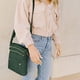 thumbnail image 5 of Bolso pequeño retro, bolso de hombro para mujer, bolso cruzado informal de moda simple para mujer, verde, 5 of 5