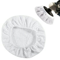 8Pack Car Polisher Pad Bonnet (9 To 10 Inches) Soft Microfiber Polishing Bonnet Buffing Pad Cover/ Lambskin Waxed Sleeves 9-10 Inches White