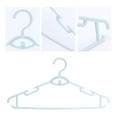 thumbnail image 3 of REGALWOVEN 10 Pack Plastic Non-Slip Hangers, Durable 360-degree Space Saving Clothes Hangers for Clothing, Closet, Coats, Pants, or Shirts Blue, 3 of 6