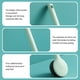 thumbnail image 5 of Scrubbing Bath Brush, Long Handle Back Rubbing Bath Brush, Soft Feathered Bath Brush, Mud Scrubbing Back Rub Bathroom Bath Brush, 5 of 6