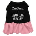 thumbnail image 4 of Christmas Pet Dog  Cat Dress Screen Printed, "Dear Santa, I Went With Naughty", 4 of 4