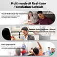 thumbnail image 4 of AI Translation Earbuds Real Time, 144 Languages Translator Earbuds with App, 3-in-1 Bluetooth Language Translator Headphones for iOS & Android, for Travel, Business Meetings & Language Learning, 4 of 7